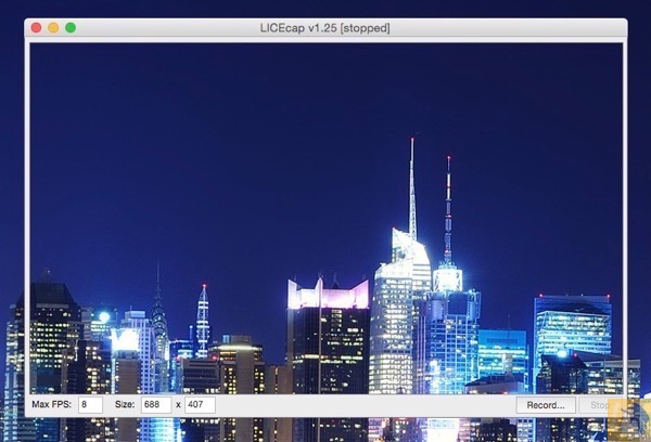 LICEcap起動 - MacでGIF画像作るなら『LICEcap』が良い / お手軽にサクッと作れる